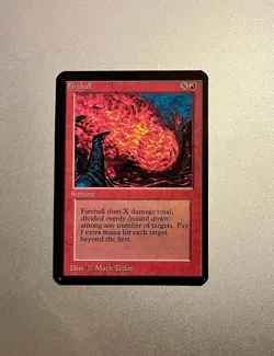 Vintage Fireball Alpha Edition Near Mint MTG Magic the Gathering - Image 1