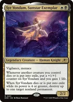 Syr Vondam, Sunstar Exemplar 0231 Edge of Eternities EOE MTG NM - Image 1