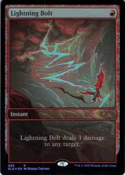 MTG Lightning Bolt (85) | NM Foil | Secret Lair Mountain, Go {SLD} - Image 2