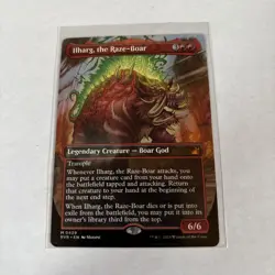 Ilharg, the Raze-Boar (Anime Borderless) MTG Ravnica Remastered NM - Image 1