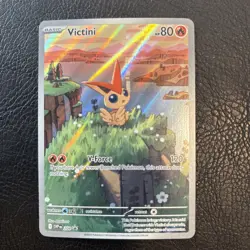 Pokemon Victini SVP 208 Promo Illustration Black Bolt/White Flare Rare Nm/vlp - Image 1