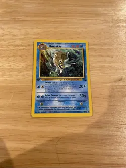 Pokemon TCG Omastar Fossil 1st Edition Uncommon Card 40/62 - Image 2