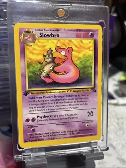 SLOWBRO 43/62 Non Holo 1st Edition Fossil Set Vintage WoTC Pokemon TCG - Image 2