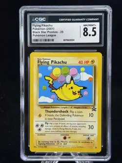 Flying Pikachu #25 Black Star Promo Pokemon League 2001 CGC 8.5 🎈☁ - Image 1