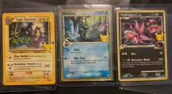 Pokemon Celebration, Tin Lunchbox Promos, 3 Holo Promo, LP, Read Description - Image 1