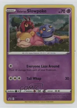 Galarian Slowpoke Holo Pokemon Sword & Shield Black Star Promo #SWSH126 - Image 1