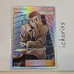 Pokemon Looker Trainer Ultra Rare Full Art Holo SM Ultra Prism 152/156 2018 - Image 1