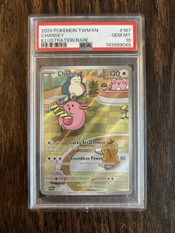 Pokemon SV Twilight Masquerade Chansey #187 PSA 10 - Image 1