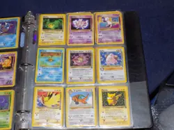 Pokemon VINTAGE binder Collection 270 with Holos + 1st editions + promos stamped - Image 3