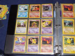 Pokemon VINTAGE binder Collection 270 with Holos + 1st editions + promos stamped - Image 4