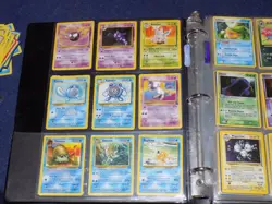 Pokemon VINTAGE binder Collection 270 with Holos + 1st editions + promos stamped - Image 5