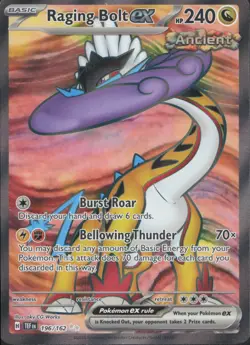 Pokemon TCG - Raging Bolt ex - 196/162 - SV05: Temporal Forces (TEF) - 248 - Image 1