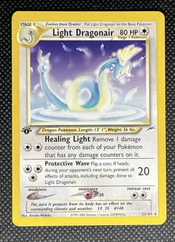 2002 POKEMON NEO DESTINY 1ST EDITION #22/105 LIGHT DRAGONAIR NM -High GradeU - Image 3