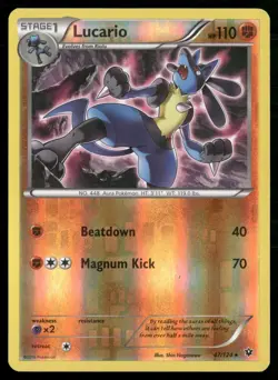 Lucario (47) Rare XY - Fates Collide 47/124 NM Pokemon TCG - Image 1