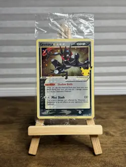 Pokemon Greninja Gold Star SWSH144 Promo Sealed Celebrations Pack NM - Image 1