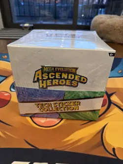 Pokemon TCG: Ascended Heroes Tech Sticker Collection Display Case Factory Sealed - Image 2