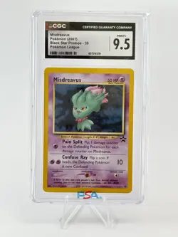 Misdreavus Pokemon 2001 Black Star Promos 39 Pokemon League CGC Mint+ 9.5 - Image 1