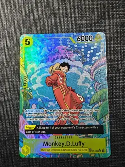 One Piece Monkey D. Luffy OP07-109 Treasure Rare TR TCG Near Mint - Image 2