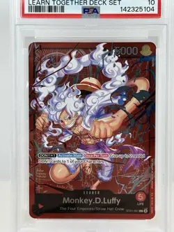 One Piece Monkey D Luffy ST21-001 Learn Together Deck Set- PSA 10 English - Image 3