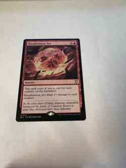 Magic the Gathering Blasphemous Act Bloomburrow Commander Card 114 - Image 1