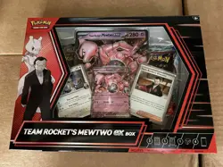 Pokemon TCG Cards Team Rocket's Mewtwo Ex Box New Sealed (1-2 DAY DELIVERY) - Image 1
