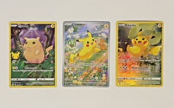 Pokemon Card Lot Pikachu Promo 088, Crown Zenith GG30, Celebrations 005! - Image 1