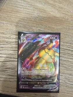 Pokemon Mimikyu VMAX Holo Ultra Rare TCG Card 069/172 Brilliant Stars - Image 1
