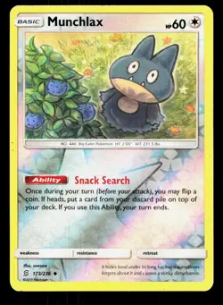 Munchlax 173/236 Unified Minds MP Pokemon Card TCG - Image 1