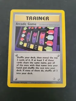 MP Arcade Game 83/111 Neo Genesis Regular Rare Vintage Pokemon Card - Image 1