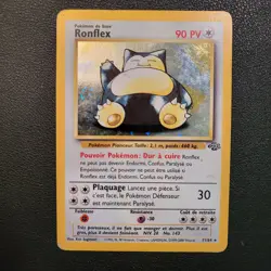 Ronflex / Snorlax French Pokemon Card Holo Jungle 11/64 Wizards RARE 1st Edition - Image 3