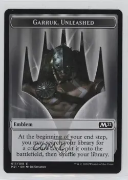 Garruk Unleashed (Emblem) Magic: Core Set: 2021 M21 Tokens #E017 - Image 1