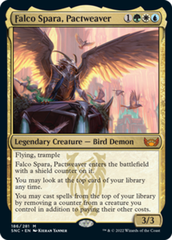 x1 Falco Spara, Pactweaver - Foil M MTG Streets of New Capenna M/NM, English - Image 1
