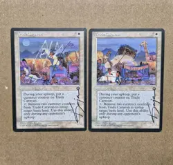 SIGNED MtG Magic Kaja Foglio Homelands Trade Caravan A + B Alt Art Edh Cube - Image 1