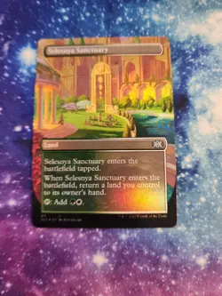 Mtg. Selesnya Sanctuary. Foil Borderless. Double Masters 2022. Pack Fresh - Image 1