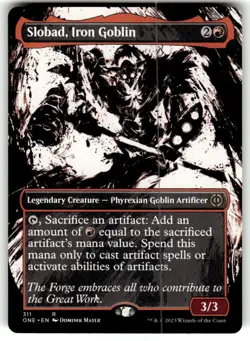 Slobad, Iron Goblin (Showcase) Phyrexia: All Will Be One Regular MTG NM - Image 1
