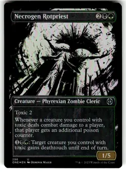 Necrogen Rotpriest Foil (296) Showcase Phyrexia: All Will Be One ONE MTG Magic - Image 1