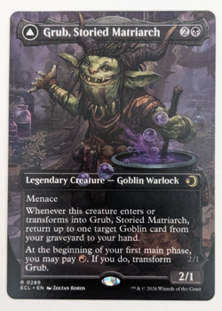 Grub, Storied Matriarch (289) Borderless, Lorwyn Eclipsed ECL, Magic MtG, Reg NM - Image 1