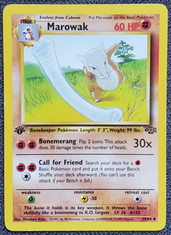 1st Edition Marowak - Jungle - #39/64 - Vintage Pokemon Card 1999 WOTC - Image 1