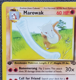 1st Edition Marowak - Jungle - #39/64 - Vintage Pokemon Card 1999 WOTC - Image 2