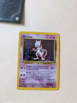 Pokemon Mewtwo Card 010/102 Base Set Holo, Ungraded Near Mint - Image 1