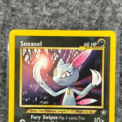 Vintage Pokemon Neo Genesis Sneasel 25/111 Rare NM Unlimited - Image 3