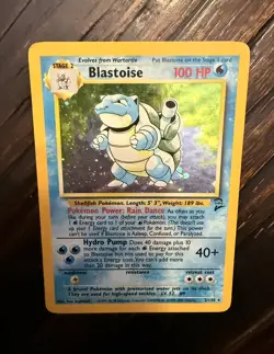 Pokemon TCG - Blastoise - Base Set 2 - Stage2 Holo Rare - 2/130 Ungraded NM - Image 1