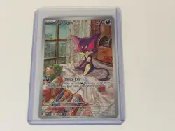 Purrloin 2025 Pokemon SV #136/086 White Flare Illustration Rare - Image 1