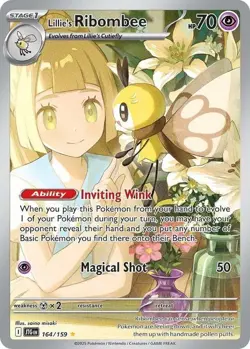 NM-Mint Lillie's Ribombee - 164/159 - Illustration Rare Pokemon Journey Together - Image 1
