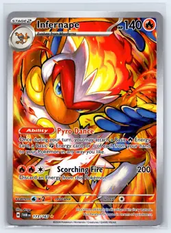 Infernape 173/167 Twilight Masquerade Illustration Rare Pokemon TCG - Image 1