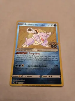 Radiant Blastoise 018/078 / Radiant Rare - Pokemon GO (PGO) - Holofoil - Image 1