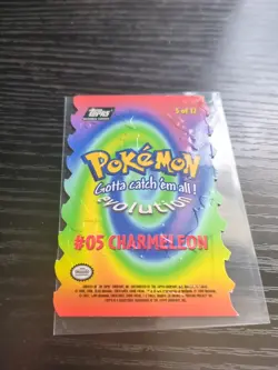 Charmeleon 1999 Topps Pokemon Movie Animation Black Logo #E5 - Image 2