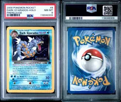 PSA 8 Dark Gyarados Prerelease Holo Rare 8/82 Pokemon Team Rocket English WOTC - Image 3