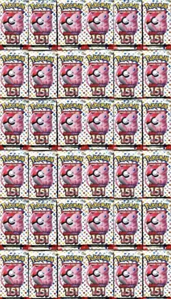 Pokemon TCG Scarlet & Violet 151 Booster Pack Lot of 36 FACTORY SEALED PACKS! - Image 1