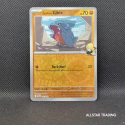 Rev Holo - Cynthia's Gible 102/182 Pokemon Destined Rivals - Pokemon SV - Image 1